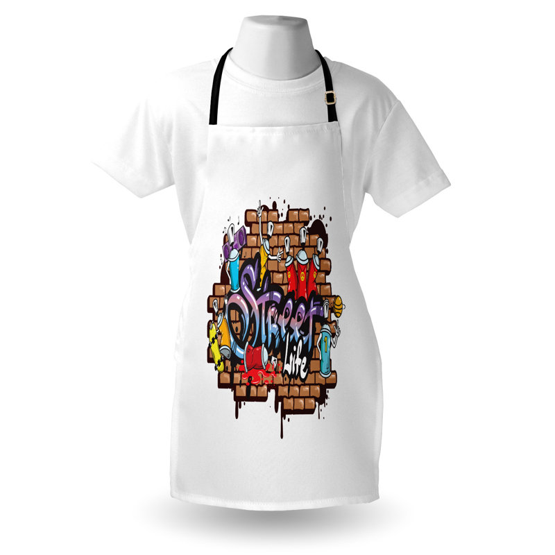 No Pattern Bib Apron