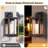1-Light 13''H Black And Wood Grain Iron ETL Outdoor Wall Lantern With Dusk To Dawn-541587781