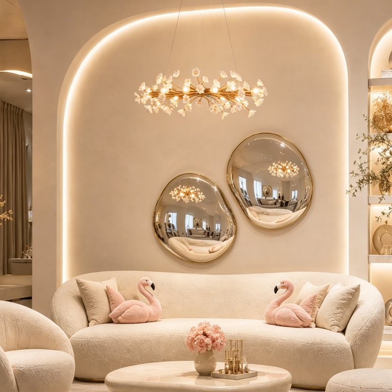 Corbel 6 - Light Dimmable Sphere Chandelier