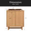 [Cabinet seulement] Meuble-lavabo de 30 po (lavabo non inclus)