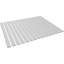 Ensemble de panneaux muraux réglables en PVC H 47 po x T 3/4 po avec lattes l 3 po, non fini (contient 15 lattes)-130792206