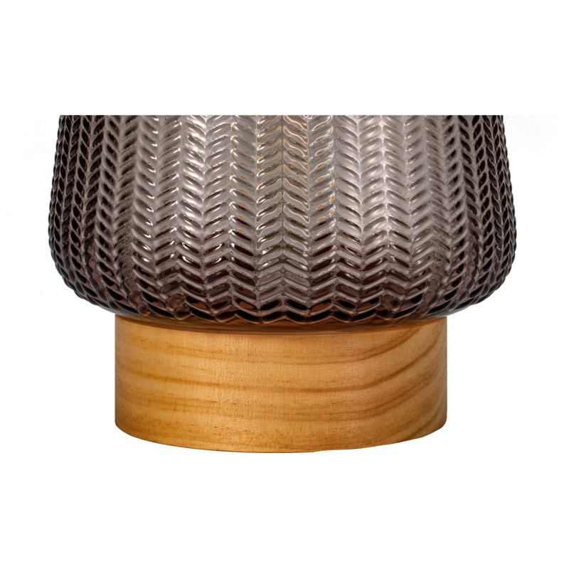Elfetie Solid Wood Novelty Lamp, Brown/Grey