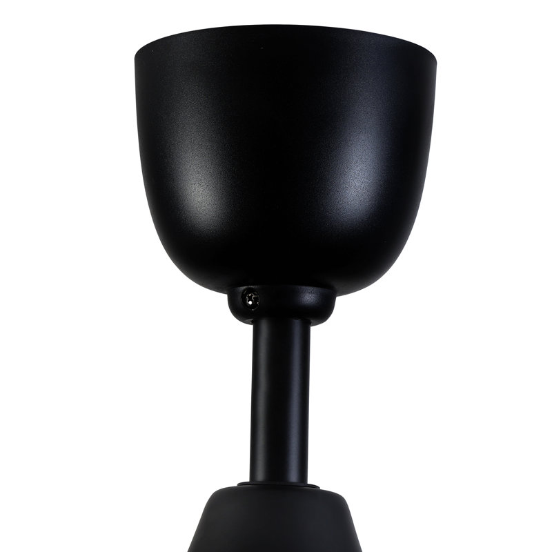 Très grand ventilateur de plafond noir 84 po avec télécommande
