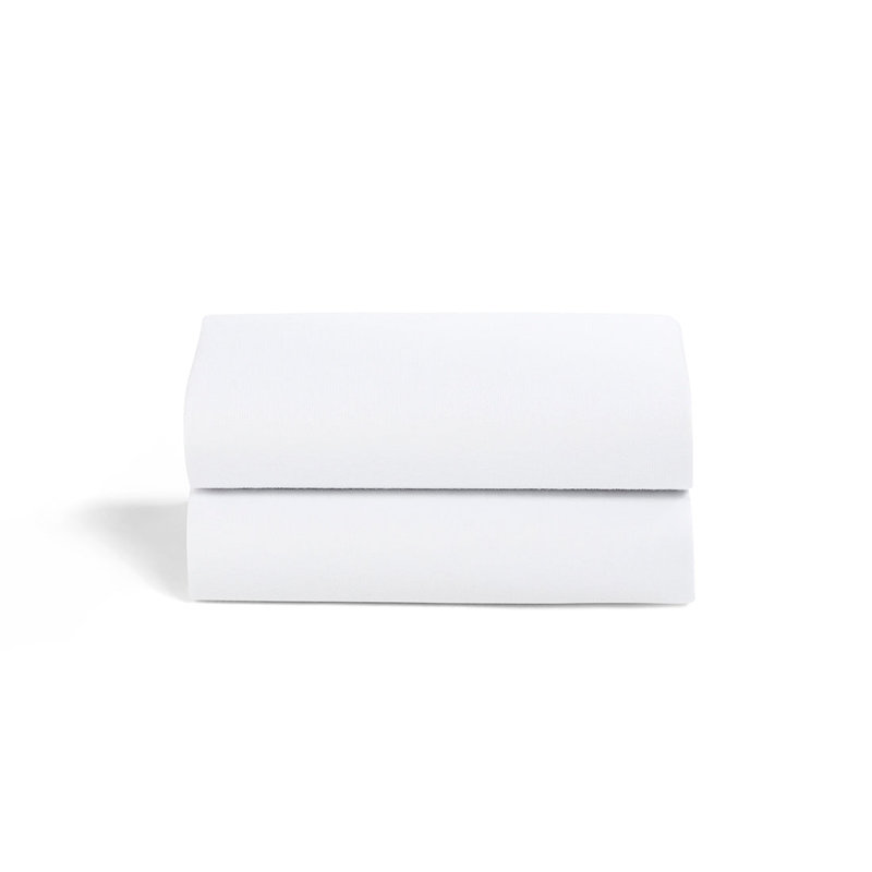  Ensemble de draps pour lit simple - Lit de bébé - Blanc