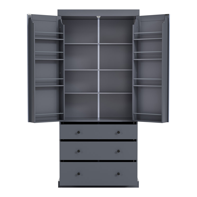 Armoire décorative, Gris