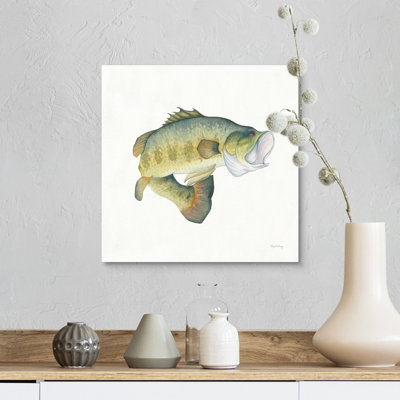 " Gone Fishin Large Mouth " Watercolor Painting