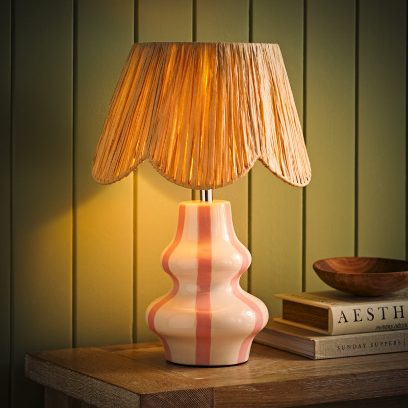 Perrie Ceramic Table Lamp, Yes