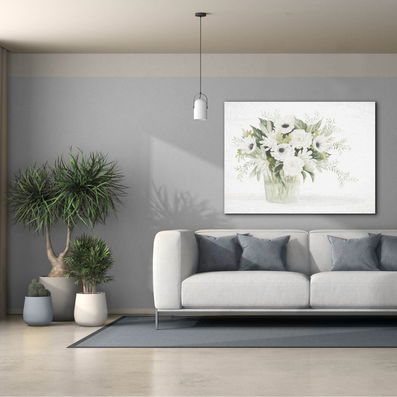  «Fresh Blooms 1» par Cindy Jacobs, art mural sur toile, 54 po x 40 po