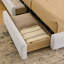 Structure de lit tapissier de style minimaliste moderne - Tissu de fil circulaire-1302823881