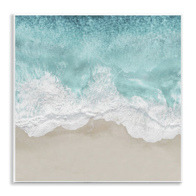 «Sea Foam Sandy Beach Soft Blue Coast» par Maggie Olsen - impression