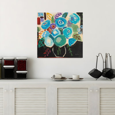 Contemporain audacieux avec art noir et bleu