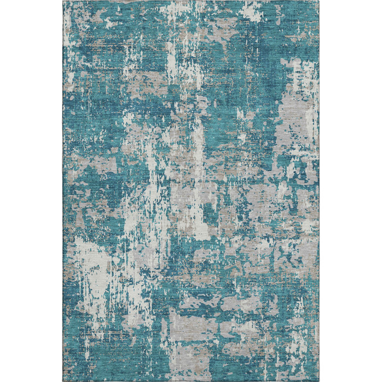 Premium Machine Washable Mayfield AMF1008 Abstract Rug