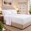 Ensemble de draps 5 pièces blanc, 100 % coton, 800 fils/cm², format King séparé-136169116-136169127