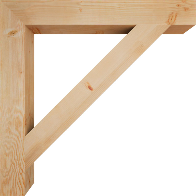 Traditional Block Bracket, Douglas Fir (Smooth), 48" H x 5.5" W x 48" D