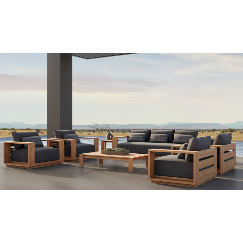 Beja Luxe Club Chair - Natural, Gray