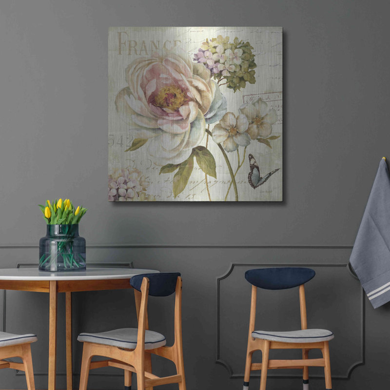 "Marche De Fleurs III" par Lisa Audit, H 36 po x l 36 po