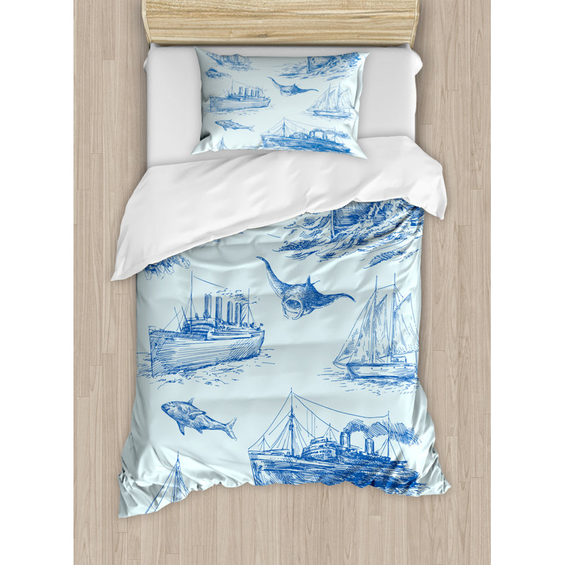 Coastal Polyester Duvet Cover