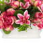 Arrangement de pivoines en pot Polysilk