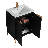 24'' Single Bathroom Vanity with Ceramic Top-1110533583