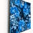 Blue Abstract Wildflowers - Modern Wall Clock-1131271475