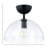 Greenly Semi-Flush Mount, Black