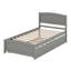 Lit plateforme avec lit gigogne-266669066