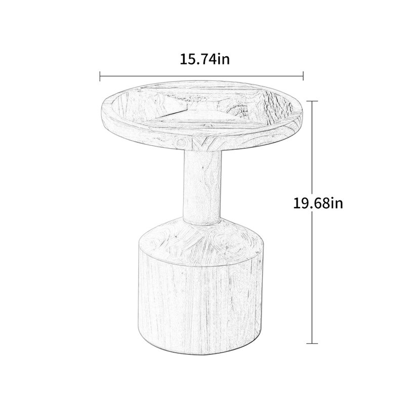 Table basse Old Elm Parquet