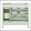 Armoire de salle de bain 36 po avec portes gaufrées en verre