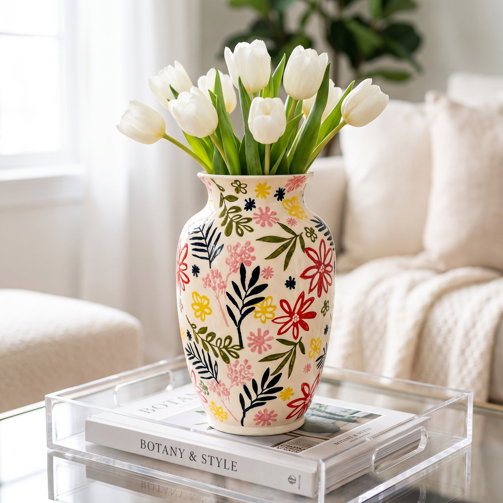 Kinsley Floral Urn