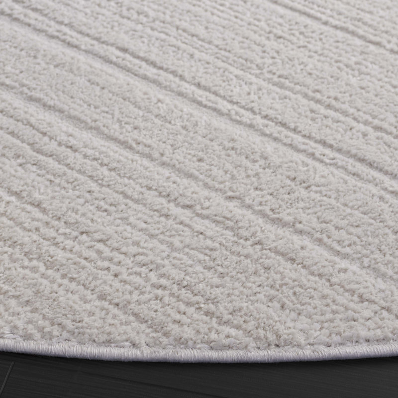 Finneas Performance Solid Color Rug, Round 6'7"