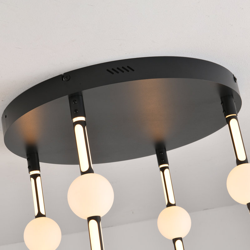 33 - Light Unique LED Dimmable Pendant Light Long Staircase Chandelier