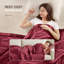 Couverture légère en duvet synthétique avec bordure en satin -21365931-83099815