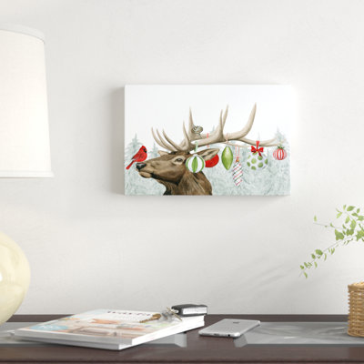Festive Forest Collection A by Grace Popp - Wrapped Canvas Print