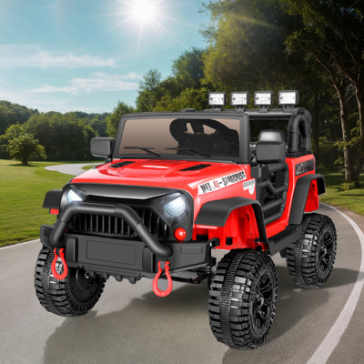 Jouets de 12 volts avec télécommande, voiture électrique pour enfants, musique Bluetooth, lumières DEL, suspension à ressort, 3 vitesses