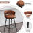 Kymberlynn Swivel Upholstered Low Back Bar & Counter Stool With Metal Frame-1853018751-1853018748