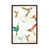 Toile avec cadre en bois brun classique