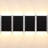 LED Square Up Down Wall Light Outdoor, CRI90+, 3000K Warm White