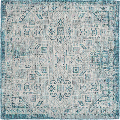 Tapis d'extérieur couleur bleu