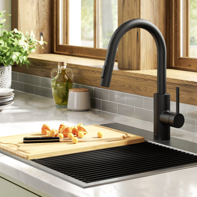 Kraus Oletto Pull-Down Single Handle Kitchen Faucet