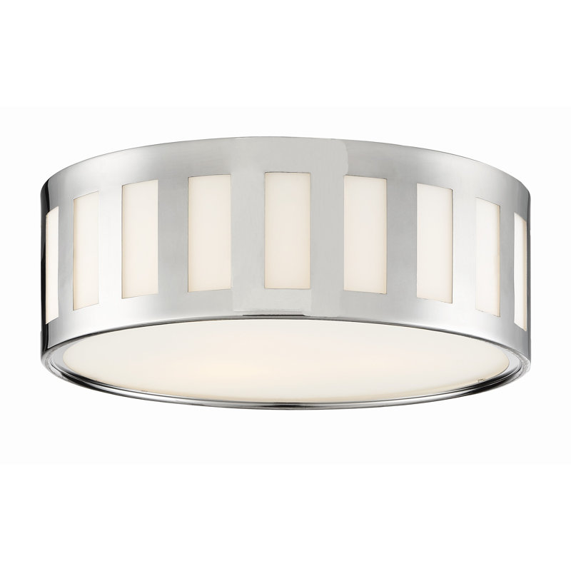 Ruano Flush Mount, Polished Nickel