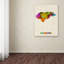 « honduras aquarelle map », impression sur toile tendue-15720858