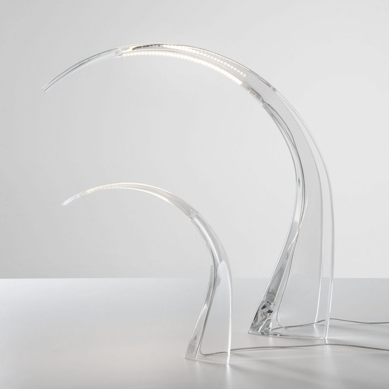 Taj LED Table Lamp, 12.6'' H X 12.2'' W X 3.74'' D, Crystal