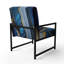 Crymble - Fauteuil d'appoint rembourré en marbre abstrait-575758859