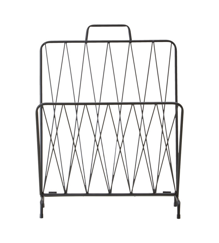 Alawna Metal Free Standing Magazine Rack