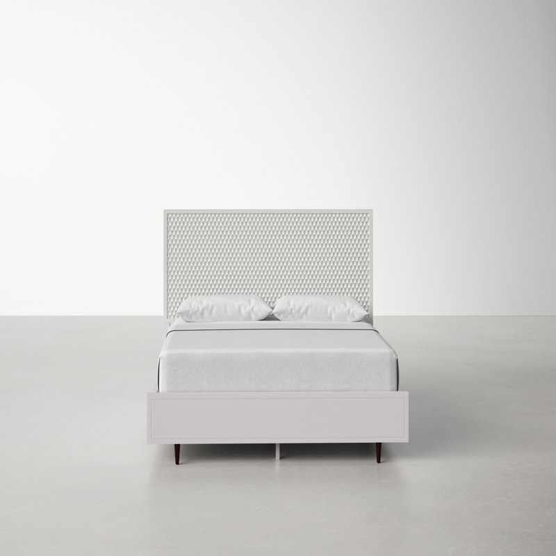 Capra Solid Wood Low Profile Standard Bed, Queen