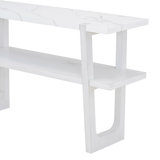 Narrow Console Table with Marble-Effect Top, Retro Entryway Table with Open Shelf, Sofa Table for Entryway, Hallway and Living Room (Espresso)