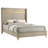 Malcolm Beige Upholsteredwingback Bed