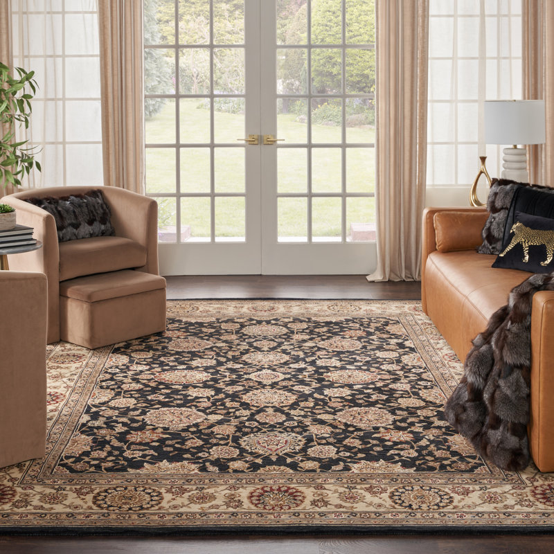Ellerswick Wool Oriental Indoor Rug, Rectangle 7'9" x 9'9"