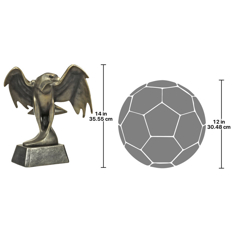 Figurine forge force art déco aigle