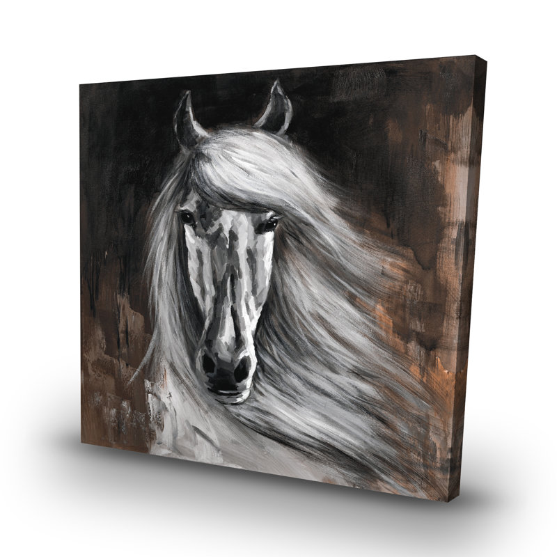horse - 32"x32" art on canvas